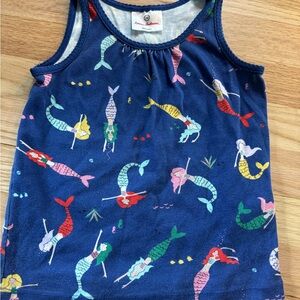 Hanna Andersson Mermaid Print Kids Tank Top